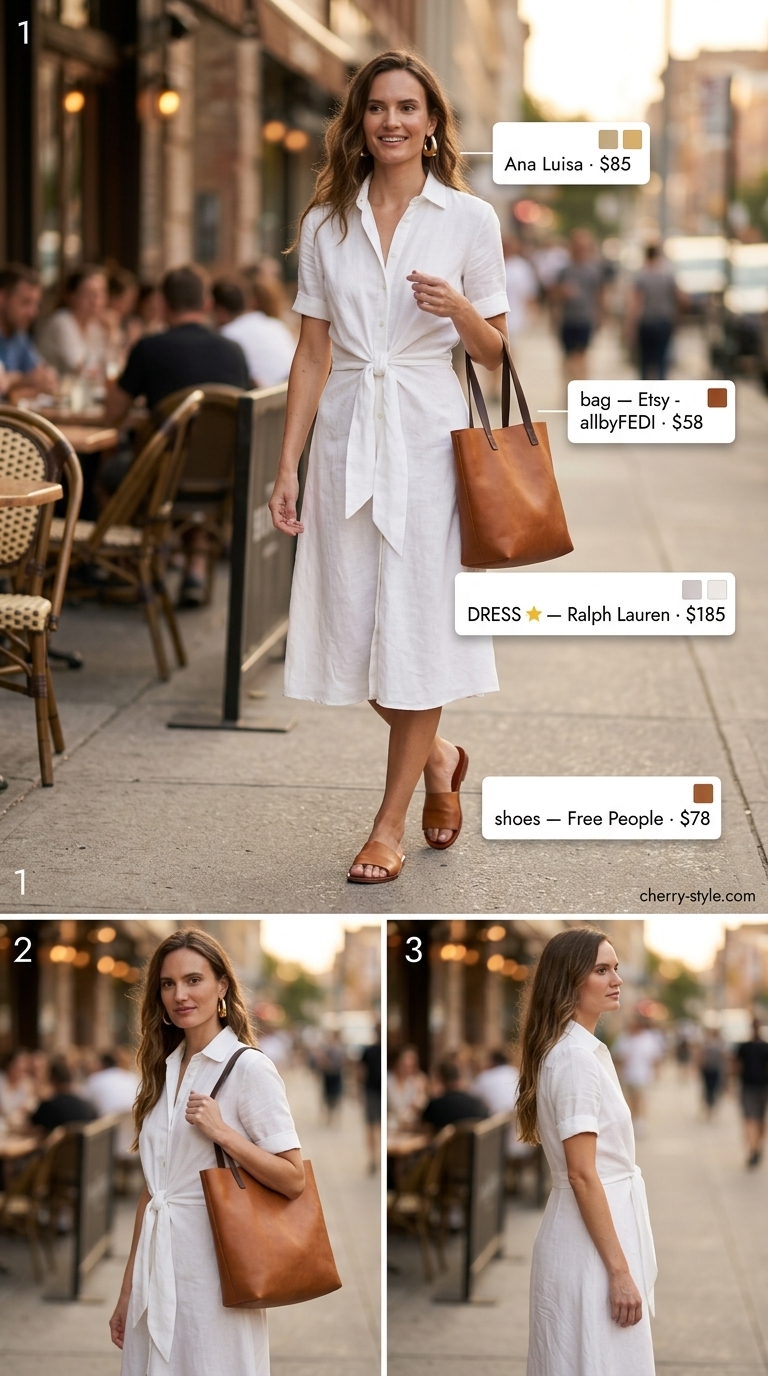 Crisp white linen blend summer maxi dresses 2026 for brunch and daytime events.