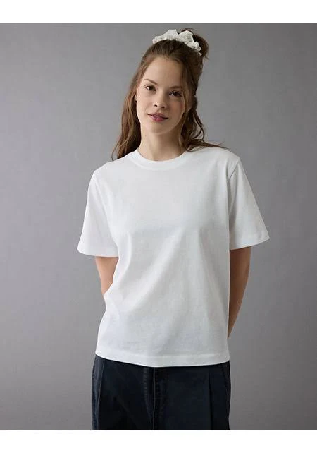 top AE Women's Everyday Luxe Relaxed T-Shirt American Eagle Outfitters $18.71