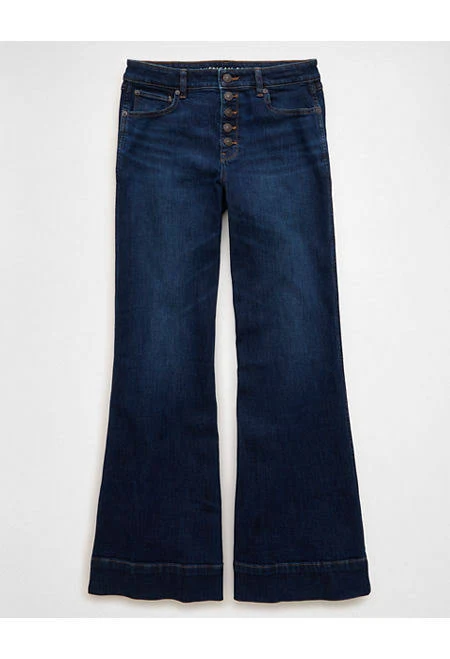 jeans AE Women's High-Waisted Flare Jeans American Eagle Outfitters $59.45