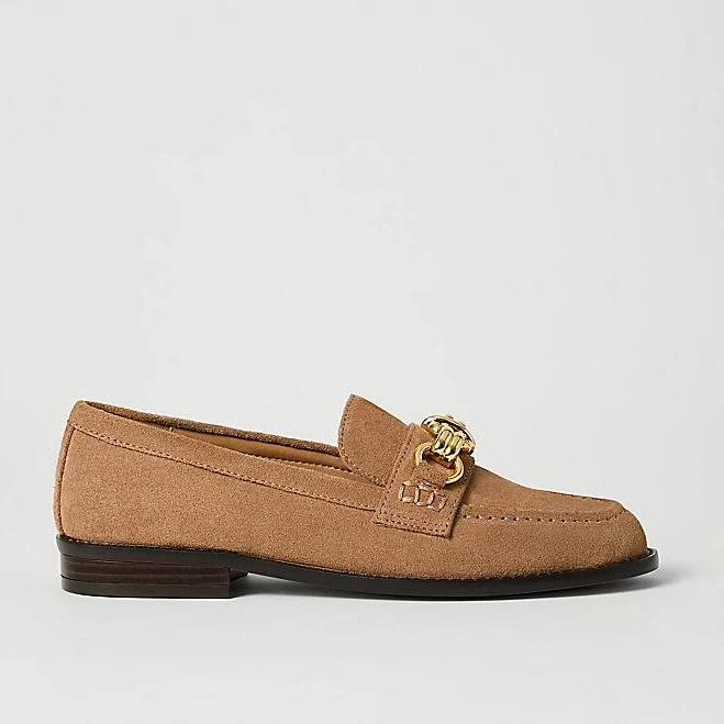 loafers Ann Taylor Women's Hardware Embellished Suede Loafers Ann Taylor $106.8