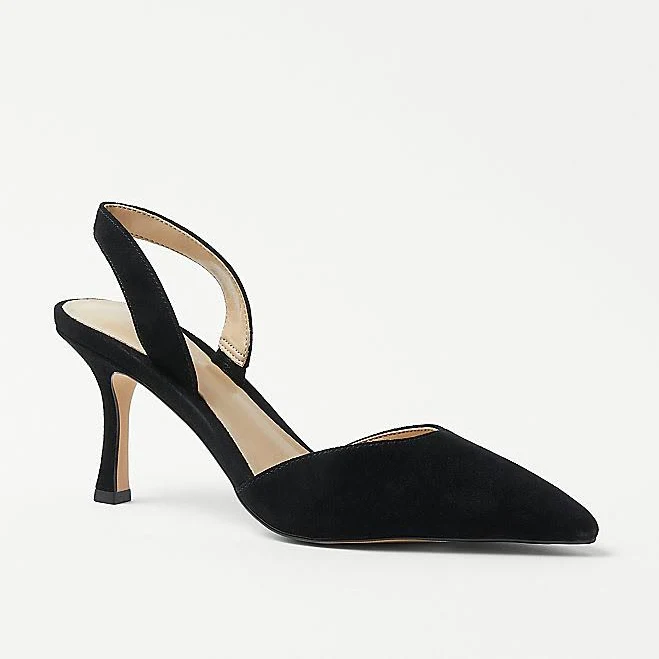 shoes Ann Taylor Women's Kerry Suede Slingback Pump Ann Taylor $95.4