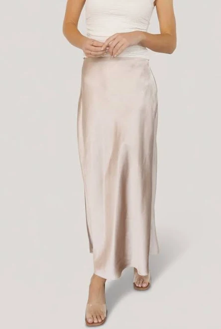 skirt Baltic Born Celeste Satin Midi Skirt Baltic Born $35.4