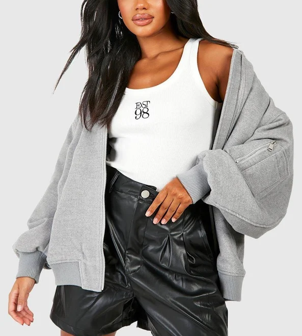 shorts Boohoo Women's Faux Leather High Waisted Shorts boohoo USA $21.2