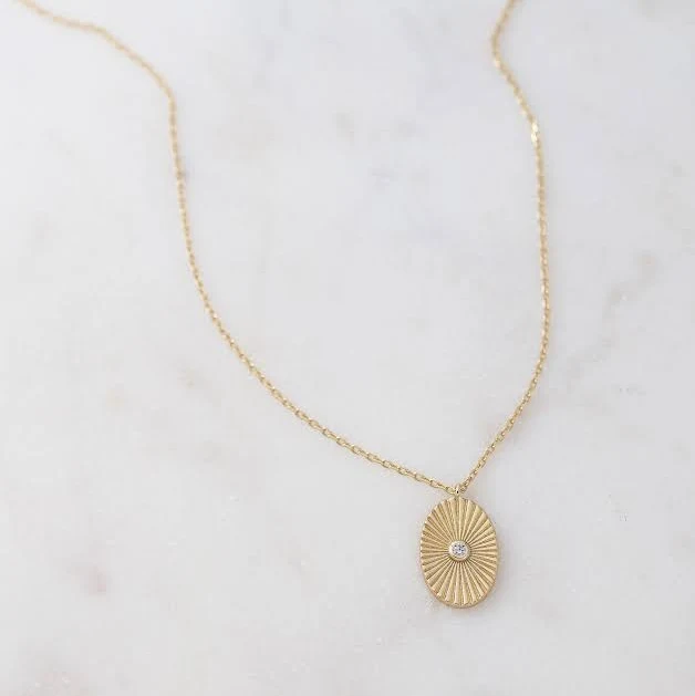 accessory Dainty Gold Medallion Necklace Etsy - SamiJEWELS $46.4
