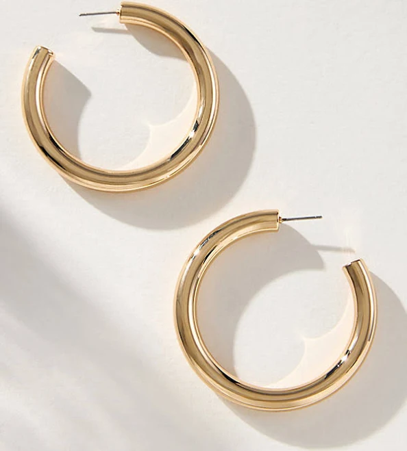 accessory Ettika Thick Classic Hoops Anthropologie $40