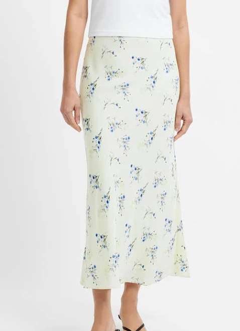 skirt French Connection Women's Harper Fleur Floral Bias Midi Skirt Nordstrom $128
