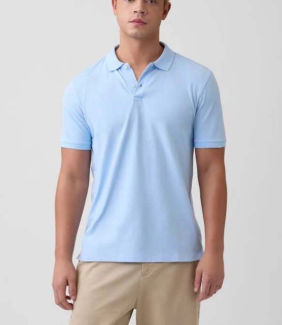 top Gap Men's Pique Polo Shirt Gap Factory $13.99