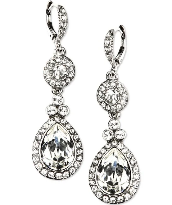 accessory Givenchy Women's Crystal Double Drop Earrings Macy's $46.4