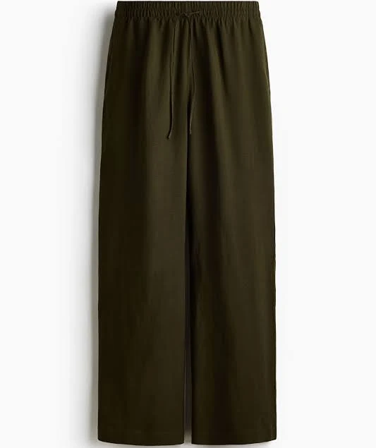 pants H&M Ladies Linen-Blend Pants H&M $29.99