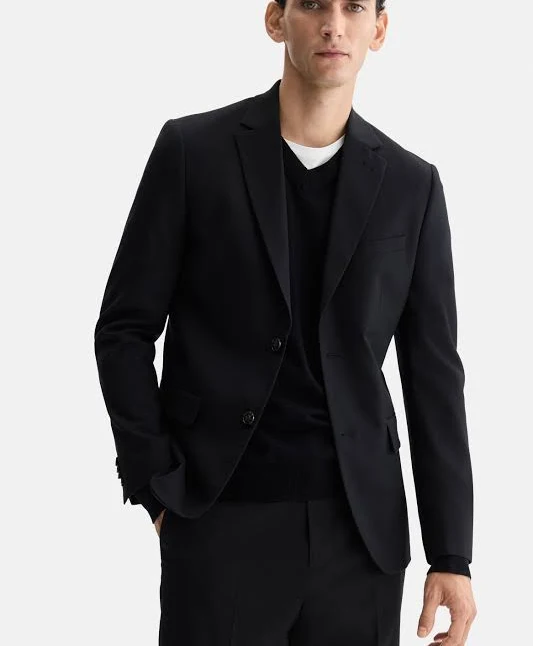 outerwear H&M Men's Regular-Fit Single-Breasted Jacket H&M $84.99