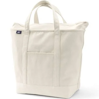 bag Lands' End Large 5 Pocket Zip Top Canvas Tote Bag Target $44.96