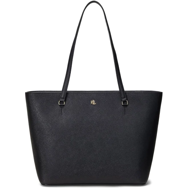 bag Lauren Ralph Lauren Crosshatch Leather Medium Karly Tote Macy's $157.5