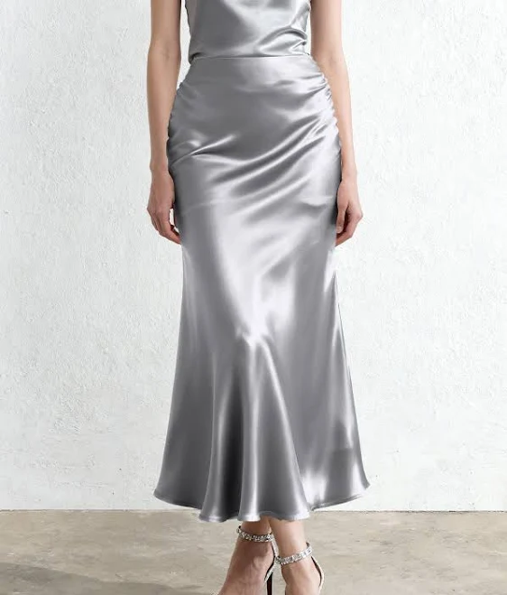 skirt Liquid Satin Mermaid Maxi Skirt JW PEI $129
