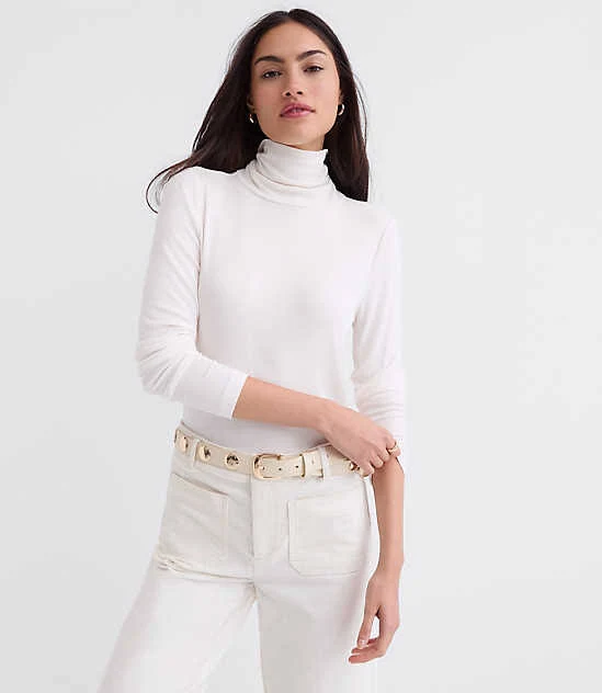 top Loft Women's Micro Modal Turtleneck Top LOFT $23.99