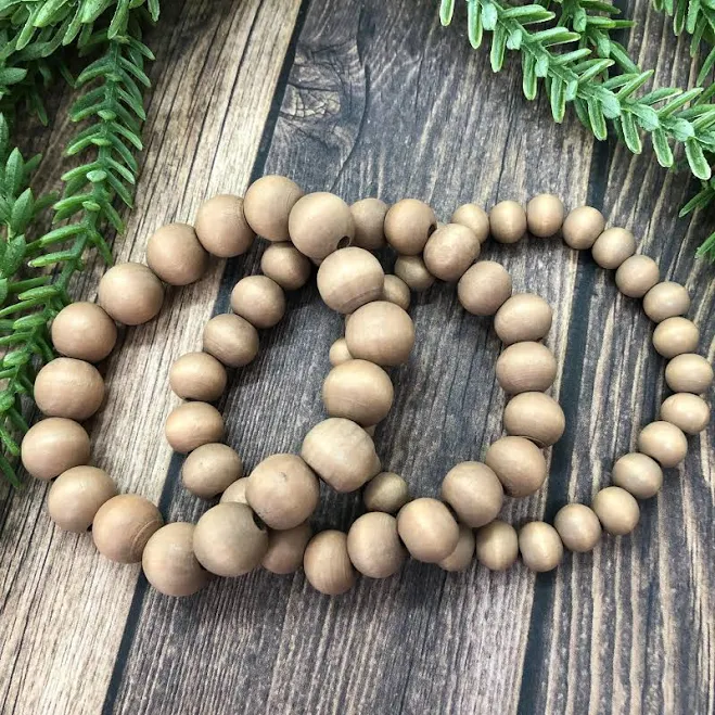 accessory Natural Wood Bead Stackable Bracelet Etsy - Seller $5