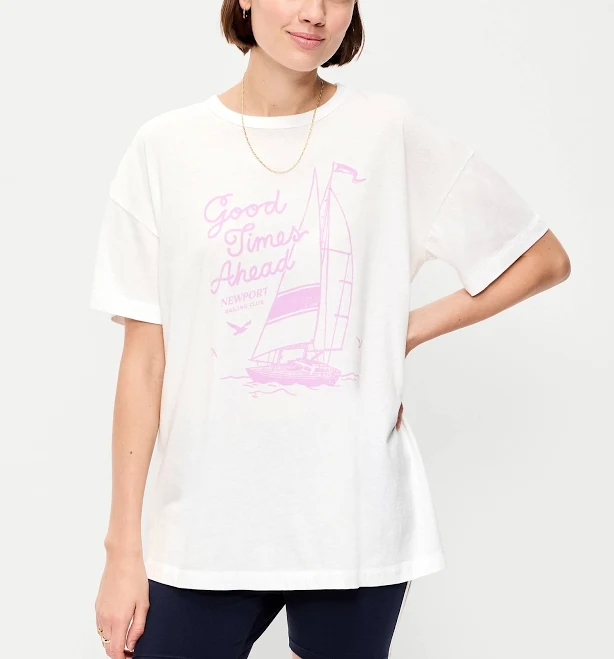 top Old Navy Women's Oversized Everywear Tunic Old Navy $10.49