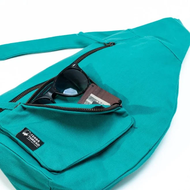 bag Organic Cotton Crossbody Sling Bag terrathread.com $24.95
