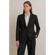 outerwear Ralph Lauren Wool Blend Black Single Button Classic Fit Medium Tailored Blazer eBay $105