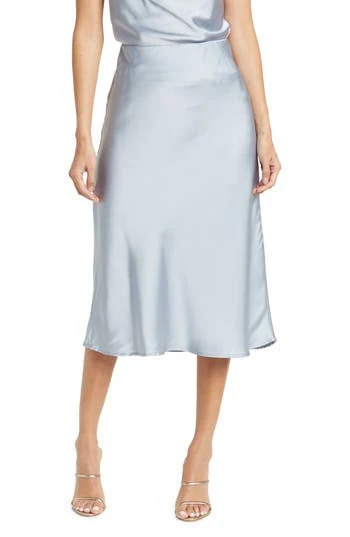 skirt Renee C Satin Midi Skirt Nordstrom Rack $29.97