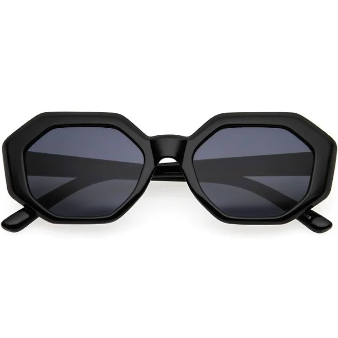 accessory Retro Inspired Chunky Polygon Sunglasses sunglassLA $13