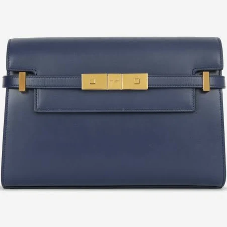 bag Saint Laurent Manhattan Shoulder Bag - Navy Smooth Calfskin | Gold Hardware Bagista $1623.84
