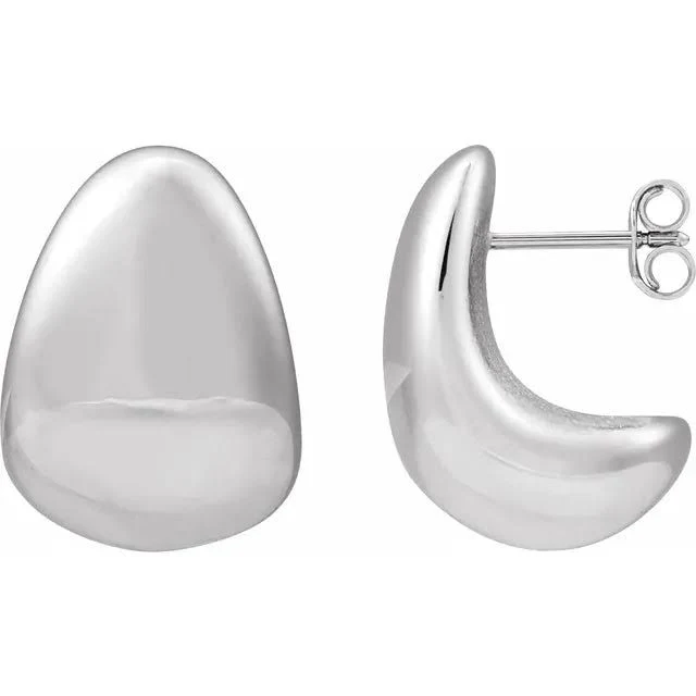 accessory Sterling Silver Tapered Sculptural Studs Doozie Jewelry $165