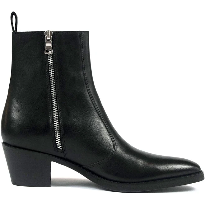 shoes Straight to Hell Women's Richards Leather Zip Boots Straight To Hell Apparel $117