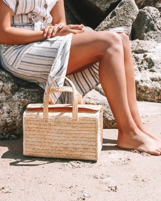 bag Straw Basket Bag Etsy - PadaWorks $23.32
