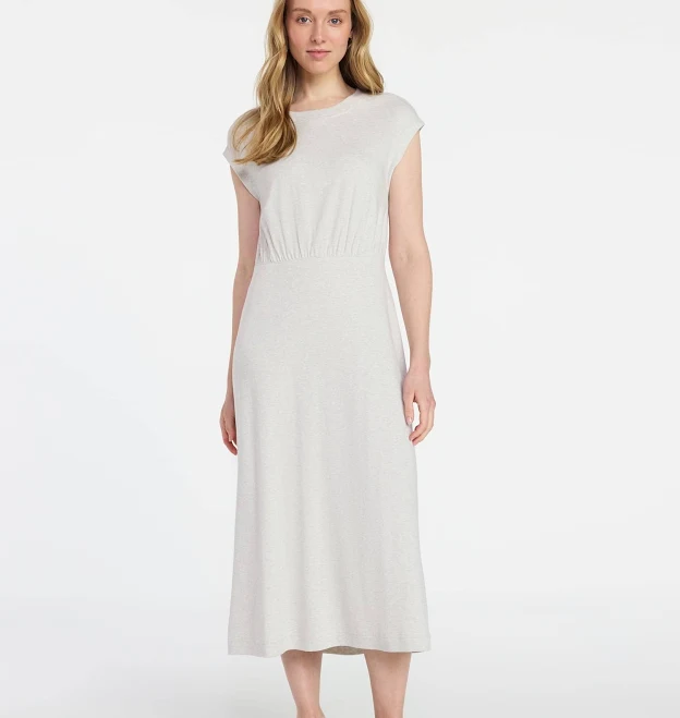 dress Time and Tru Women's Cotton Knit Midi Dress with Dolman Sleeves Walmart $7.99