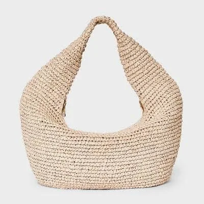 bag Universal Thread Straw Crescent XL Tote Handbag Target $22.4